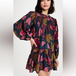 Farm Rio Patchwork Banana Mini Dress